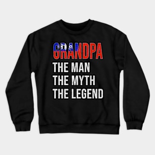 Grand Father Taiwanese Grandpa The Man The Myth The Legend - Gift for Taiwanese Dad With Roots From  Taiwan Crewneck Sweatshirt